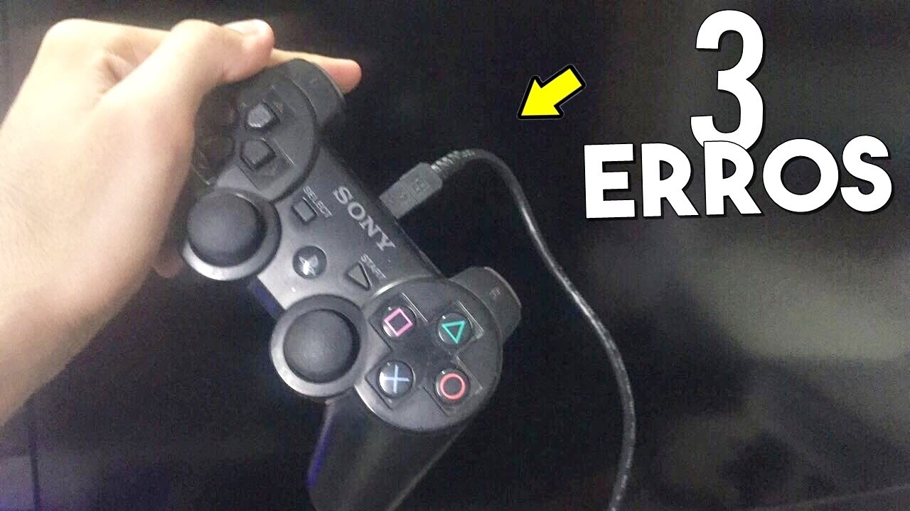 Desconecte o controle do PS3 do console
Desligue o console PS3 e desconecte-o da tomada