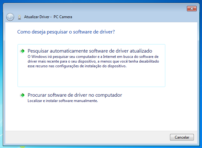 Escolher a opção Buscar automaticamente software de driver atualizado.
Aguardar o Windows procurar e instalar a versão mais recente do driver.