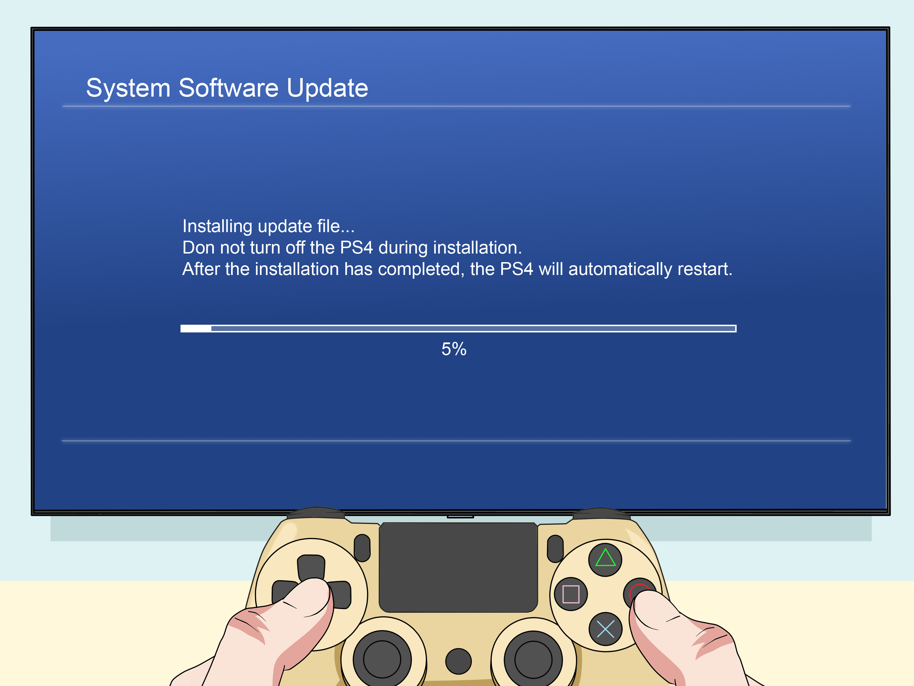 Ligue o PS4 e verifique se há atualizações disponíveis.
Acesse as configurações do PS4.