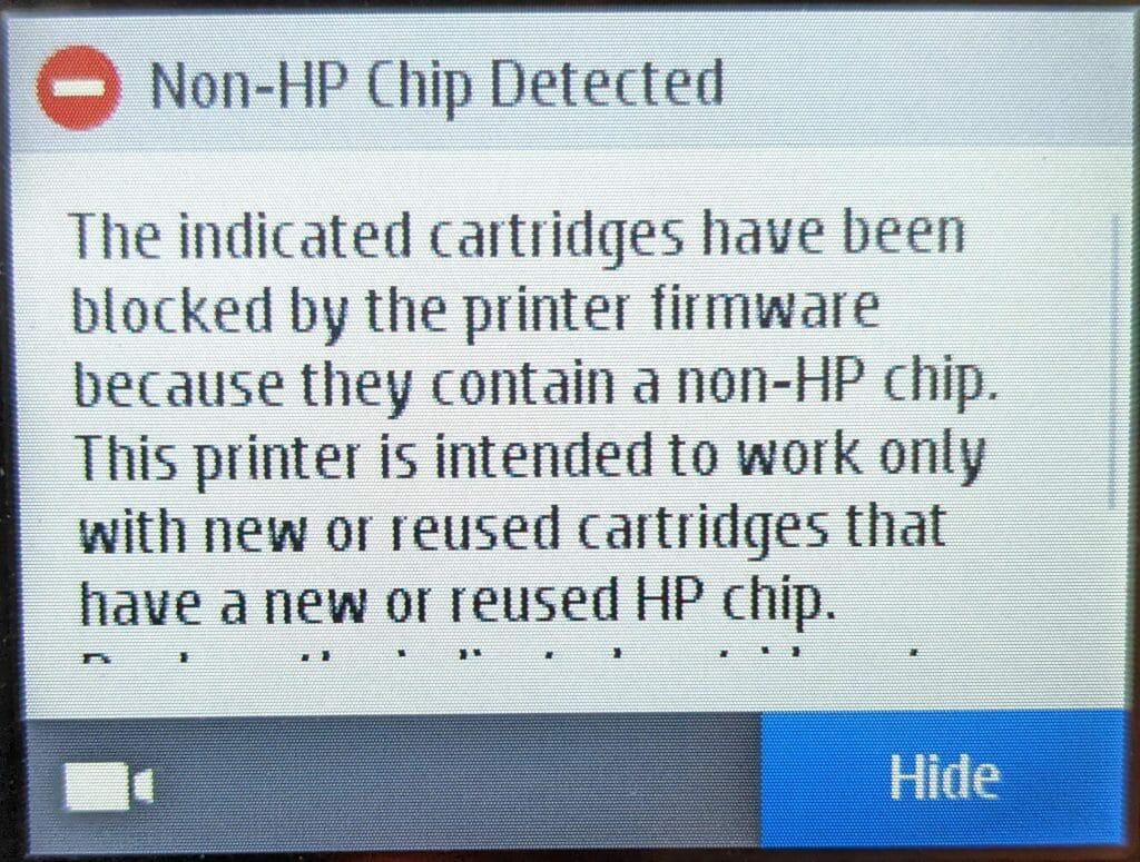 Problema de firmware: atualize o firmware da impressora para solucionar possíveis problemas de compatibilidade com os cartuchos de tinta.
Cartucho de tinta falsificado: verifique se o cartucho é genuíno e compatível com a impressora.