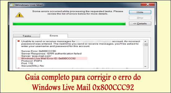 Problemas de configuração: verificar as configurações de conta e servidores de entrada/saída
Atualizar o Windows Live Mail: corrigindo erros de software conhecidos