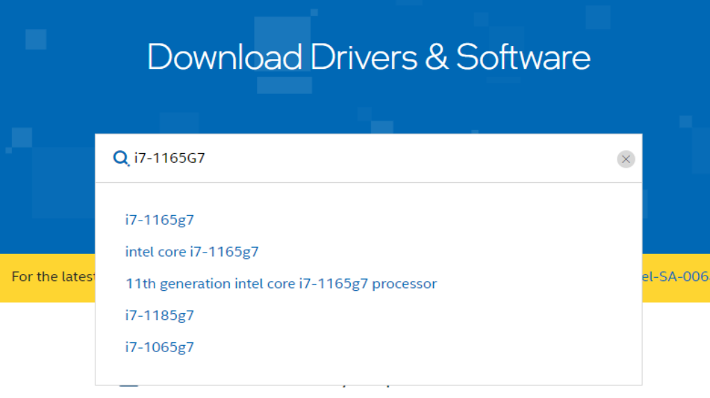 Reinicie o computador.
Acesse o site da Intel e faça o download da versão mais recente do driver gráfico Intel® HD 510.