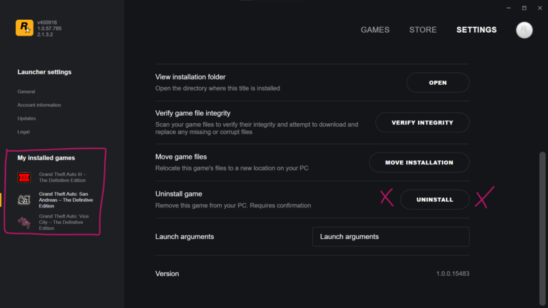 Reinstale o Rockstar Launcher
Entre em contato com o suporte da Rockstar Games para obter assistência adicional