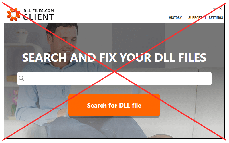 Reparação automática:
Baixe e instale um programa de reparação de DLL confiável, como o DLL-files.com Client.