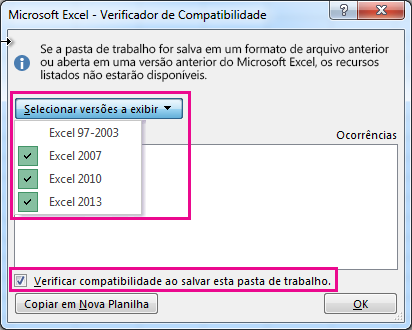 Verificando a compatibilidade de versões do Excel
O que fazer se a correção do derramamento não funcionar