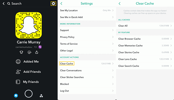 Verifique a conexão com a internet
Reinicie o aplicativo Snapchat