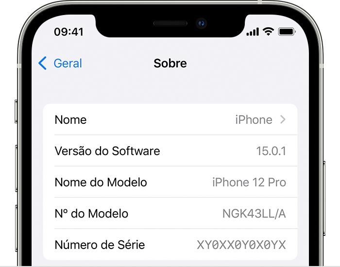Verifique a versão atual do iOS instalada no seu iPhone e computador
Acesse as configurações do iPhone e vá para a opção Geral