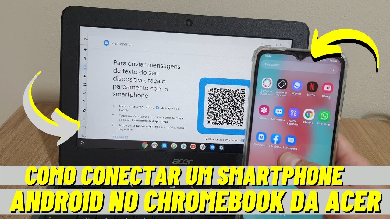 Verifique se o dispositivo USB está conectado corretamente ao Chromebook
Confirme se o telefone Android está desbloqueado durante a conexão