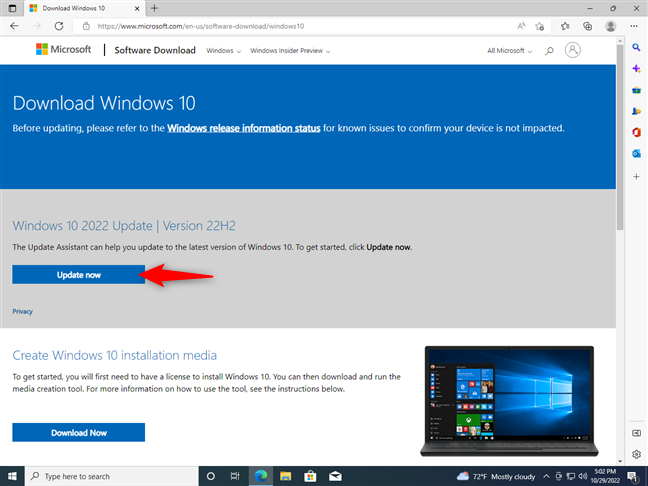 Verifique se o seu computador está atualizado para a versão mais recente do Windows 10.
Abra o Gerenciador de Dispositivos.