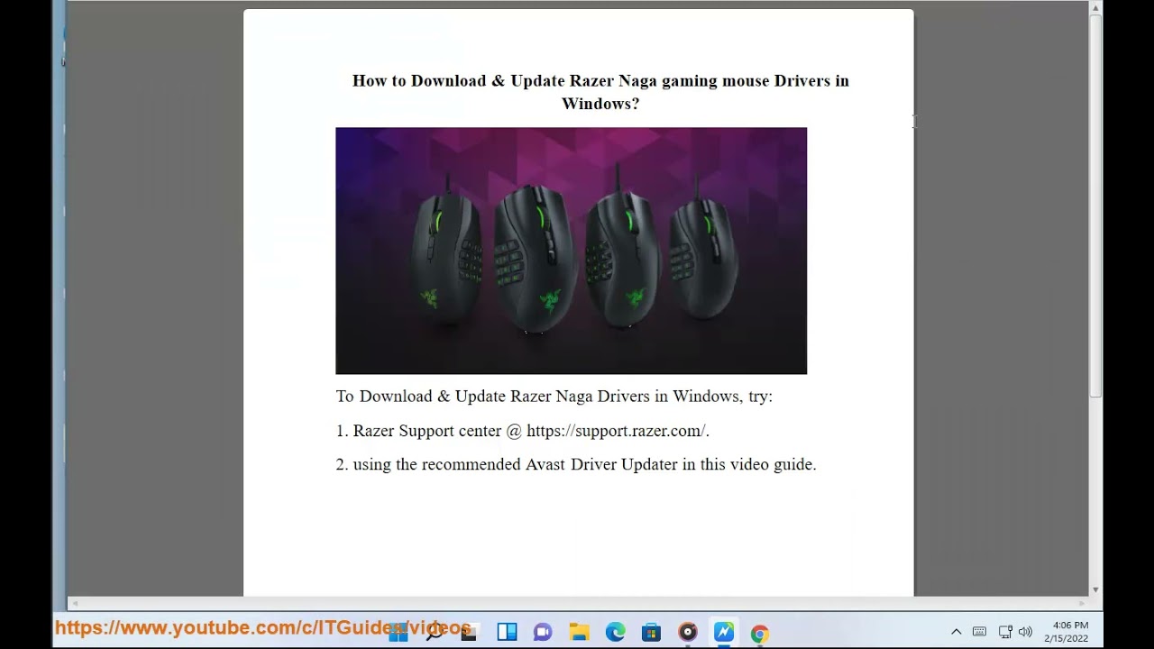 Visite o site oficial da Razer e faça o download da versão mais recente do driver para o seu modelo de mouse.
Execute o instalador do driver e siga as instruções fornecidas para atualizar o software.